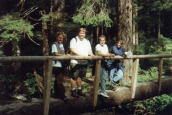 Paul, Laura, Sarah, and Laura on Indian River Trail